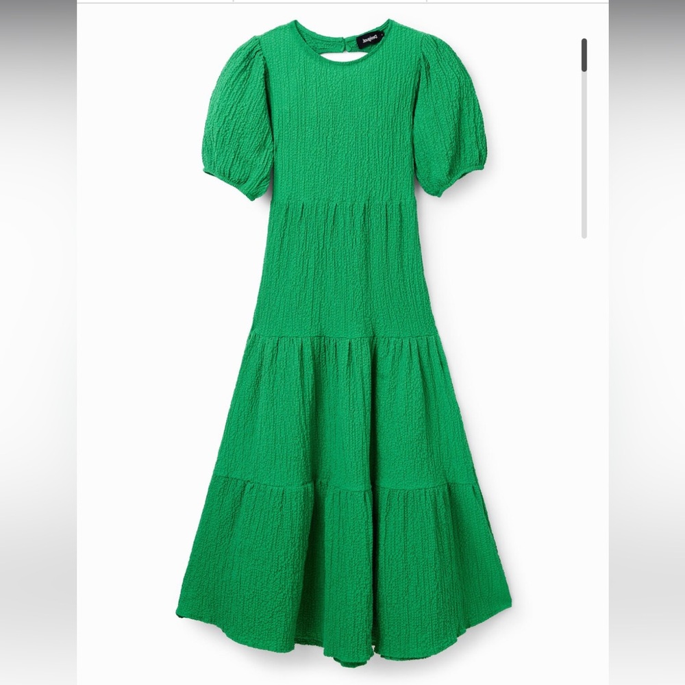 Desigual green maxi dress size L